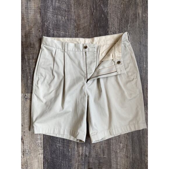 Brooks Brothers Shorts Mens Size 36 Cotton 8” Inseam Classic Preppy Summer Chino - Picture 2 of 11